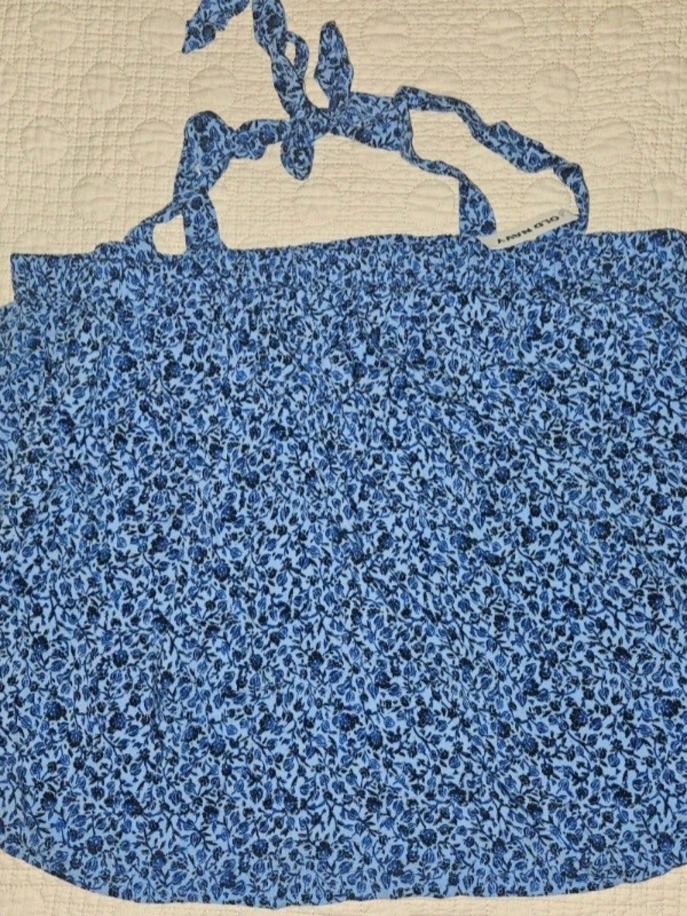 Blue Floral Women's Tank Top